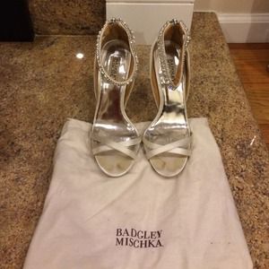 Badgley Mischka rhinestone heels Badgley Mischka rhinestone heels
