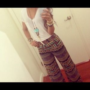 Pants - Printed pants Pants - Printed pants