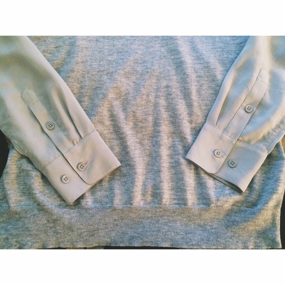 Joie Tops - 🎉7-17 HP🎉Joie grey pullover with silk sleeves 4 Joie Tops - 🎉7-17 HP🎉Joie grey pullover with silk sleeves 4