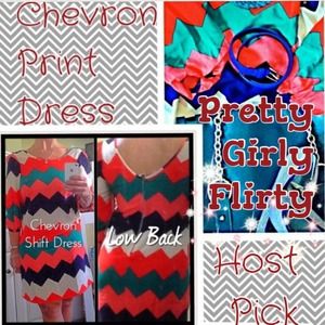 Host Pick Chevron print dress Host Pick Chevron print dress