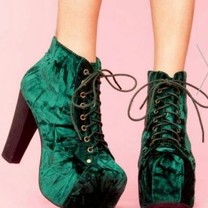 Jeffrey Campbell Shoes - Jeffrey Campbell Litas, Green Suede Jeffrey Campbell Shoes - Jeffrey Campbell Litas, Green Suede