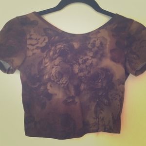 brandy brown crop top