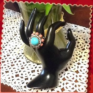 Mark by Avon Jewelry - Beautiful Pink and Turquoise Cocktail. Ring NWOT Mark by Avon Jewelry - Beautiful Pink and Turquoise Cocktail. Ring NWOT