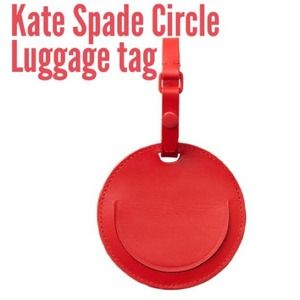 ο’Kate Spade Saturday True Red luggage tagο’ ο’Kate Spade Saturday True Red luggage tagο’