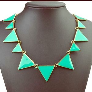 ⭐️NEW turquoise color triangle statement necklace ⭐️NEW turquoise color triangle statement necklace