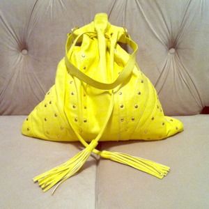 Melie Bianco Yellow Cinch Handbag Melie Bianco Yellow Cinch Handbag