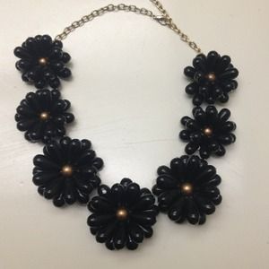 Black Flower statement necklace Black Flower statement necklace