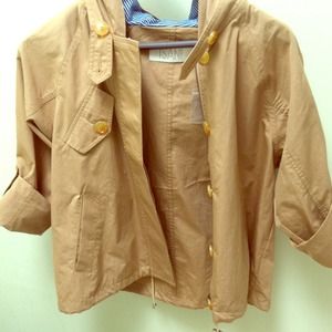 Anthropologie Hooded Cropped Anorak Anthropologie Hooded Cropped Anorak