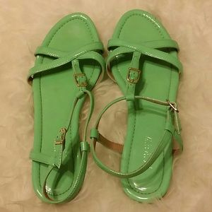 J.Crew Mint T-Strap Sandals J.Crew Mint T-Strap Sandals