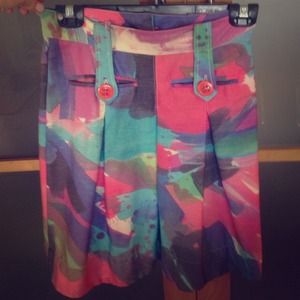Corey Lynn Calter Anthropologie watercolor skirt Corey Lynn Calter Anthropologie watercolor skirt