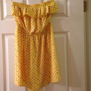 Corey Lynn Calter yellow polka dot dress. Size 2. Corey Lynn Calter yellow polka dot dress. Size 2.