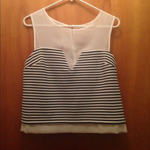 HOST PICK 7/23 ASOS striped sheer neckline top HOST PICK 7/23 ASOS striped sheer neckline top