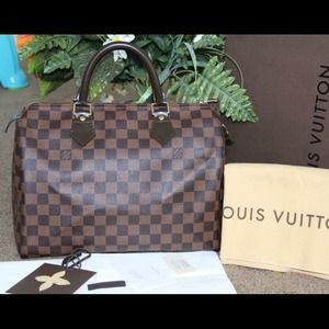 ๏ฏ% Authentic Louis Vuitton Speedy 30 DamierEbene ๏ฏ% Authentic Louis Vuitton Speedy 30 DamierEbene
