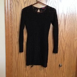 Black lace overlay dress Black lace overlay dress