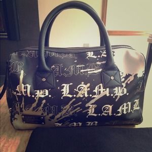 L.A.M.B grey/black Satchel L.A.M.B grey/black Satchel