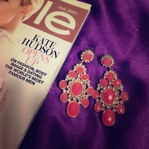 Gorgeous pink chandelier earrings Gorgeous pink chandelier earrings