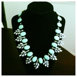 New mint necklace crystal statement New mint necklace crystal statement