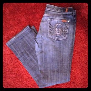 7 for all Mankind skull pocket Jeans size 30 NWOT 7 for all Mankind skull pocket Jeans size 30 NWOT