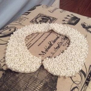 Pearl Bib Collar Necklace Pearl Bib Collar Necklace