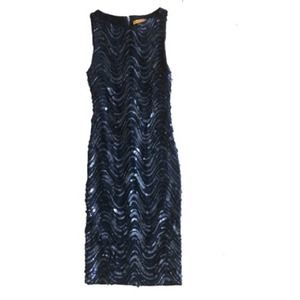 Size 0 Navy Sequined Alice + Olivia Drsss Size 0 Navy Sequined Alice + Olivia Drsss