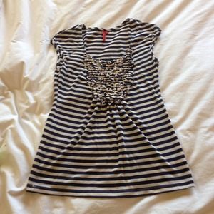Anthropologie striped ruffle tee Anthropologie striped ruffle tee