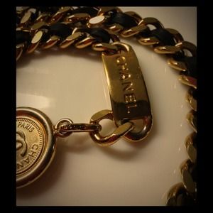 Authentic Chanel Vintage Gold Chain Belt Authentic Chanel Vintage Gold Chain Belt