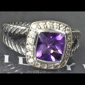 David Yurman. Petite Albion 7mm Amythest ring David Yurman. Petite Albion 7mm Amythest ring
