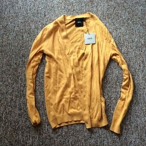 ASOS yellow mustard cardigan men's XS, women's S-M ASOS yellow mustard cardigan men's XS, women's S-M