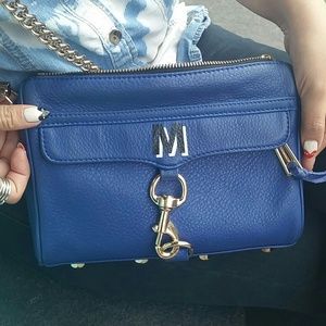 Rebecca Minkoff mini mac - BLUE M initial Rebecca Minkoff mini mac - BLUE M initial