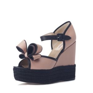 Valentino Shoes - Authentic Valentino two tone wedge . Valentino Shoes - Authentic Valentino two tone wedge .