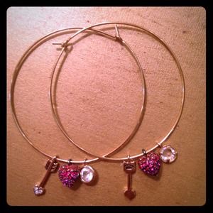 Juicy couture hoop earrings Juicy couture hoop earrings