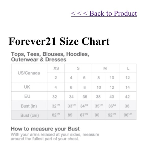 forever 21 forever 21 size chart from laya s closet on forever 21 jean size chart