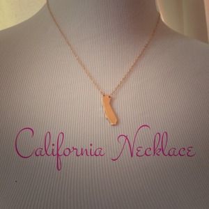 SALE Gold Plated California State Necklace SALE Gold Plated California State Necklace