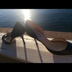 Jimmy choo authentic 39.5 black leather heels Jimmy choo authentic 39.5 black leather heels