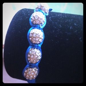 Jcrew rhinestone balls yarn bracelet Jcrew rhinestone balls yarn bracelet