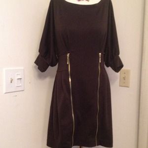 FOREVER 21 Dresses & Skirts - DARK BROWN ZIPPER DRESS FOREVER 21 Dresses & Skirts - DARK BROWN ZIPPER DRESS