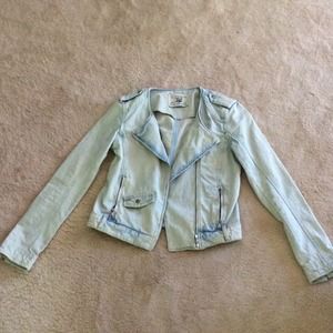 Light moto jean jacket Light moto jean jacket