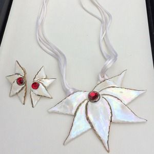 Jewelry - Vintage Handmade Ceramic Jewelry Set Jewelry - Vintage Handmade Ceramic Jewelry Set