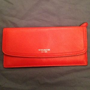 Coach slim soft leather wallet Coach slim soft leather wallet