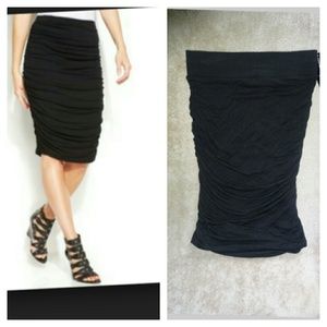 INC International Concepts Dresses & Skirts - 🎉HP🎉 NWT Flirty Black INC Ruched Pencil Skirt INC International Concepts Dresses & Skirts - 🎉HP🎉 NWT Flirty Black INC Ruched Pencil Skirt