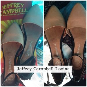 Jeffrey Campbell Lovins ankle strap flats nude Jeffrey Campbell Lovins ankle strap flats nude