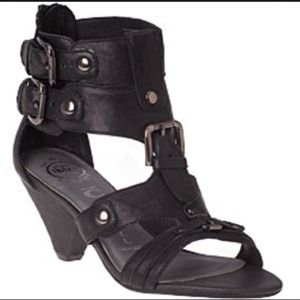 Jeffrey campbell -Buckles- Black mid Heel Sandals Jeffrey campbell -Buckles- Black mid Heel Sandals