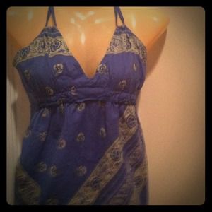 Converse One Star Size M Blue Bandana Dress Converse One Star Size M Blue Bandana Dress