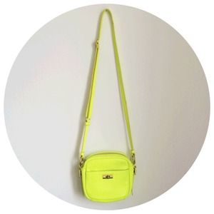 Neon Yellow Leather J. Crew Cross-body Bag Neon Yellow Leather J. Crew Cross-body Bag