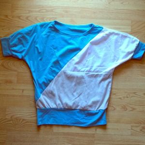 YesStyle blue/grey/white color blocked top YesStyle blue/grey/white color blocked top