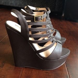 Charlotte Russe Shoes - Brown gladiator wedge sandals Charlotte Russe Shoes - Brown gladiator wedge sandals