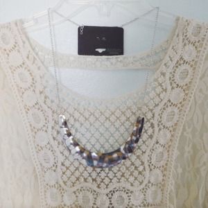 Silver Bib Necklace Silver Bib Necklace