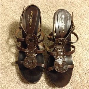 Sotto Sopra Shoes - Gorgeous Brown Leather Sandal Heels Sotto Sopra Shoes - Gorgeous Brown Leather Sandal Heels