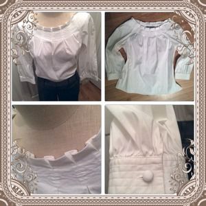 Ellen Tracy Tops - ๐SALE๐White blouse by Ellen Tracy size 10 Ellen Tracy Tops - ๐SALE๐White blouse by Ellen Tracy size 10