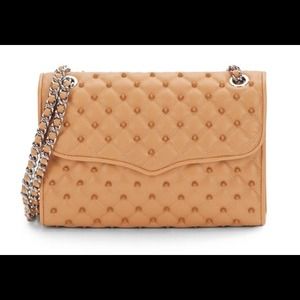 REBECCA MINKOFF Beige Affair Studded Quilted Bag REBECCA MINKOFF Beige Affair Studded Quilted Bag